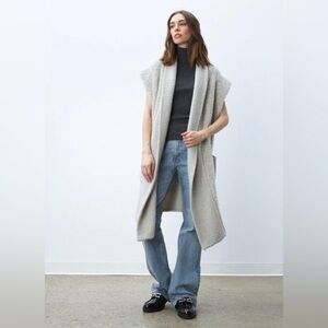 Line the Label Emilia Knit Vest Ash Grey